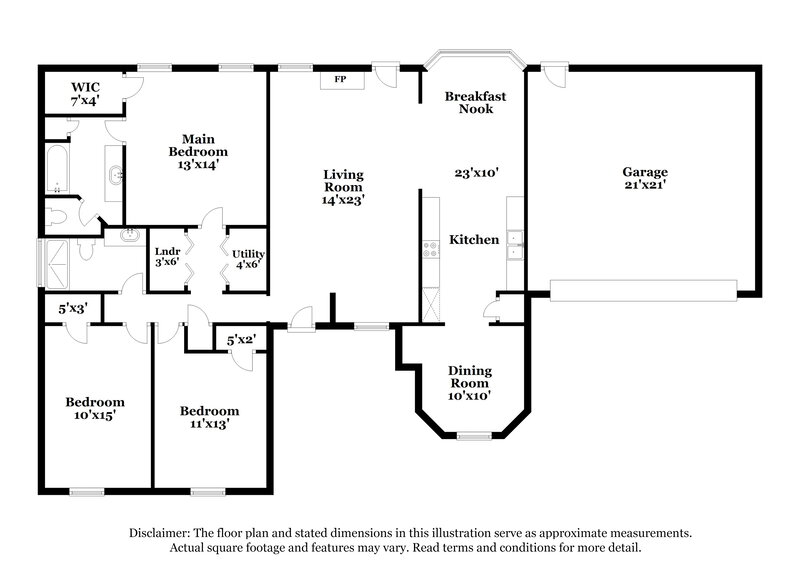 1,780/Mo, 781 Needle Cv Southaven, MS 38671 Floor Plan View