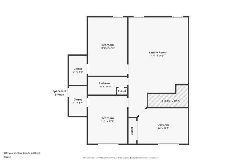 3,130/Mo, 6057 Vera Ln Olive Branch, MS 38654 Floor Plan View 2