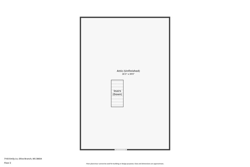 2,000/Mo, 7143 Emily Ln Olive Branch, MS 38654 Floor Plan View 2