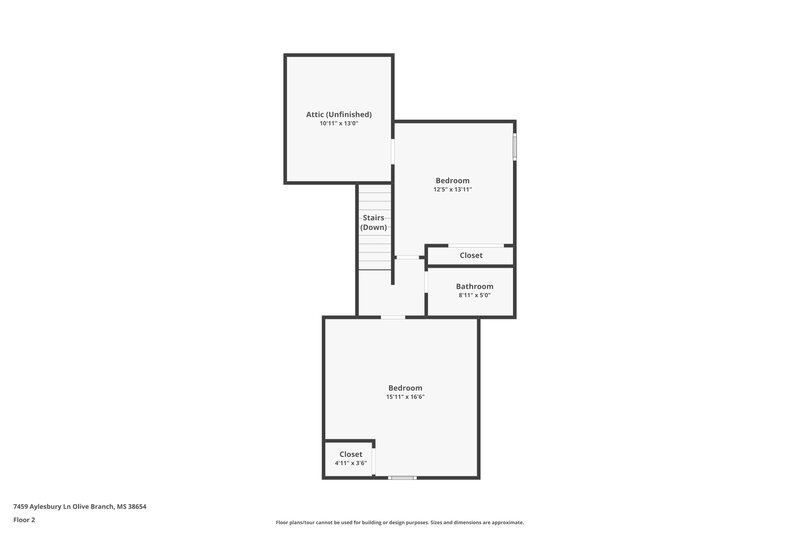 2,470/Mo, 7459 Aylesbury Ln Olive Branch, MS 38654 Floor Plan View 2