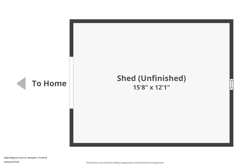 1,880/Mo, 6688 Millgrove Park Dr Bartlett, TN 38135 Floor Plan View