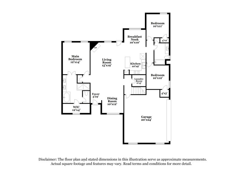 2,620/Mo, 4721 Shinault Ln Olive Branch, MS 38654 Floor Plan View