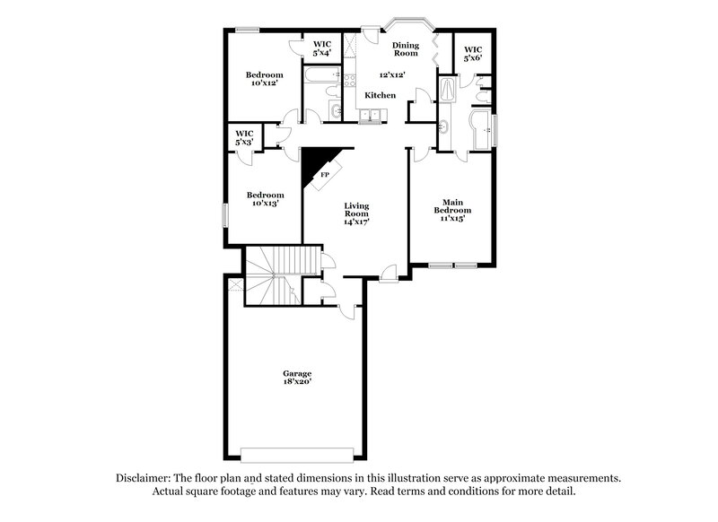 1,810/Mo, 7860 Idlebrook Cv Southaven, MS 38671 Floor Plan View