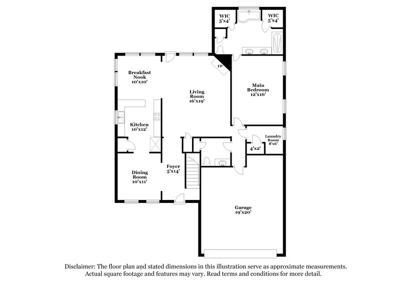 1,965/Mo, 1424 Radley Cv Cordova, TN 38016 Floor Plan View 2