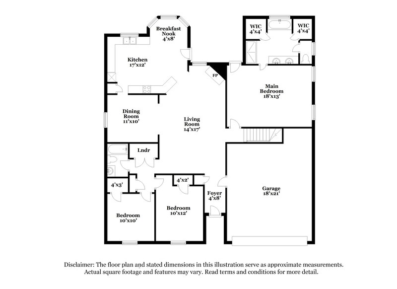 3,080/Mo, 10584 Parker Cv Olive Branch, MS 38654 Floor Plan View