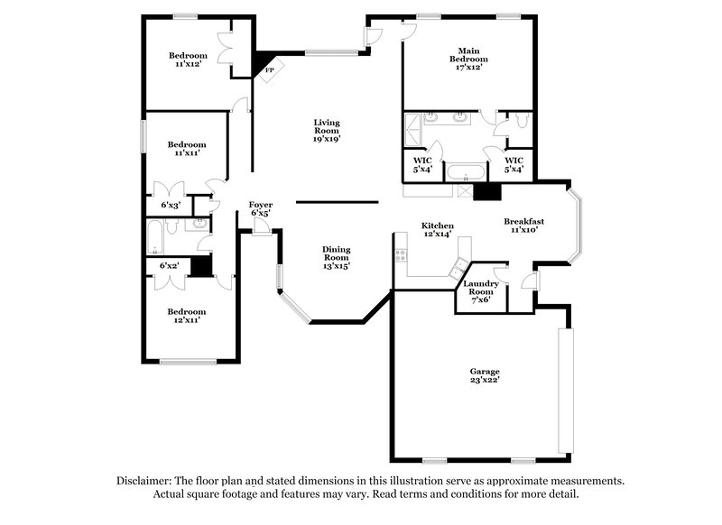 2,940/Mo, 4187 Destin Dr Olive Branch, MS 38654 Floor Plan View