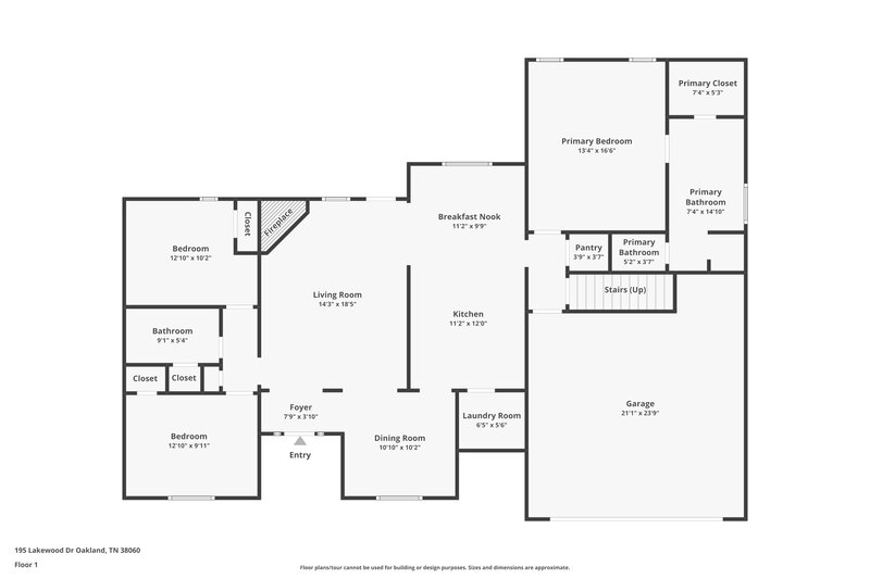 2,105/Mo, 195 Lakewood Dr Oakland, TN 38060 Floor Plan View