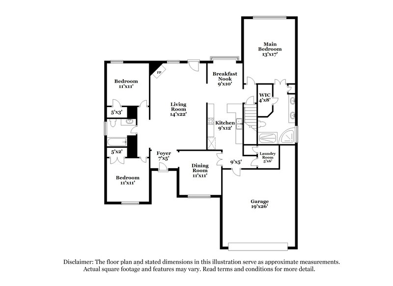 2,400/Mo, 11203 Cashmere Wood Dr Arlington, TN 38002 Floor Plan View