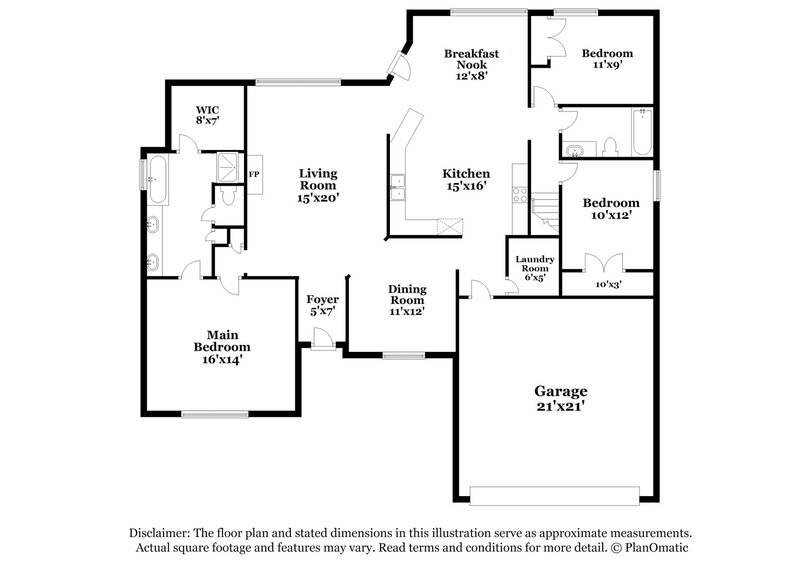 3,050/Mo, 7413 Ivy Trails Cv Olive Branch, MS 38654 Floorplan View 2
