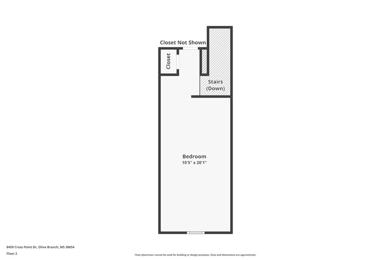 2,580/Mo, 8459 Cross Point Dr Olive Branch, MS 38654 Floor Plan View 2