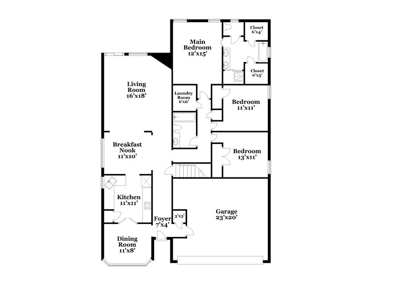 2,110/Mo, 5513 Mary Ln Arlington, TN 38002 Floor Plan View