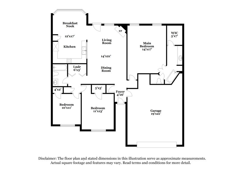 2,410/Mo, 7107 Puddin Ln Cordova, TN 38018 Floor Plan View