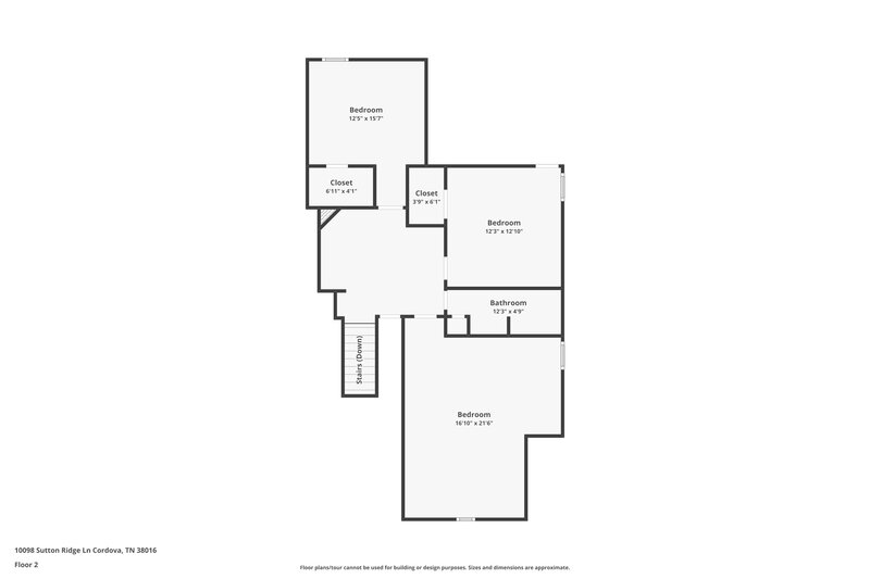 1,890/Mo, 10098 Sutton Ridge Ln Cordova, TN 38016 Floor Plan View 2