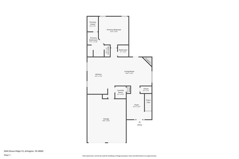 2,510/Mo, 4944 Shaws Ridge Trl Arlington, TN 38002 Floor Plan View