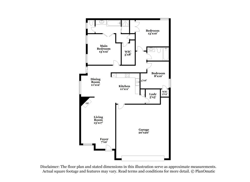 1,530/Mo, 6824 Kamali Ave Cordova, TN 38018 Floor Plan View