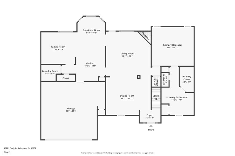 2,360/Mo, 10221 Carly Dr Lakeland, TN 38002 Floor Plan View