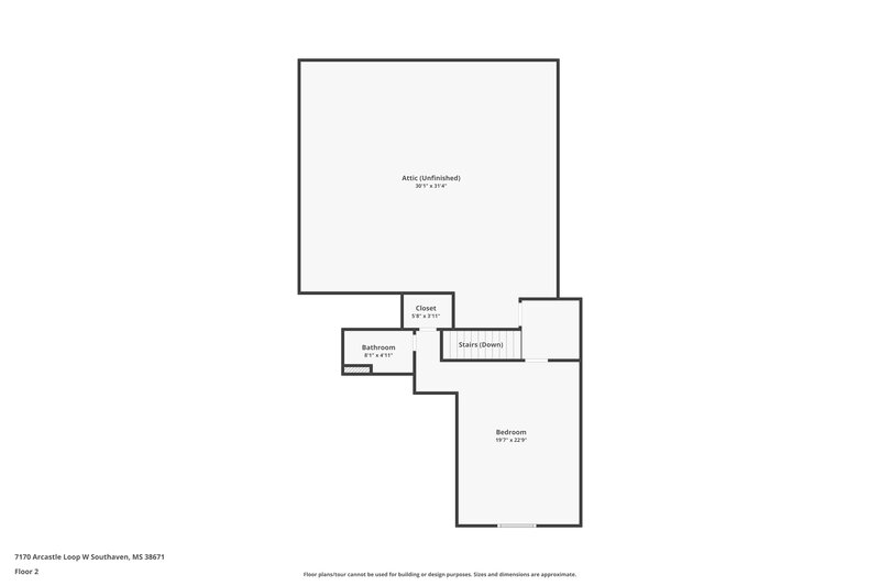 2,195/Mo, 7170 Arcastle Loop W Southaven, MS 38671 Floor Plan View 2