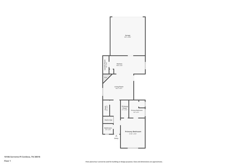 1,695/Mo, 10186 Sorrento Pl Cordova, TN 38018 Floor Plan View
