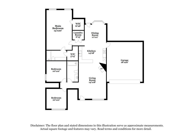 2,630/Mo, 70 Oakland Woods Cv Oakland, TN 38060 Floor Plan View