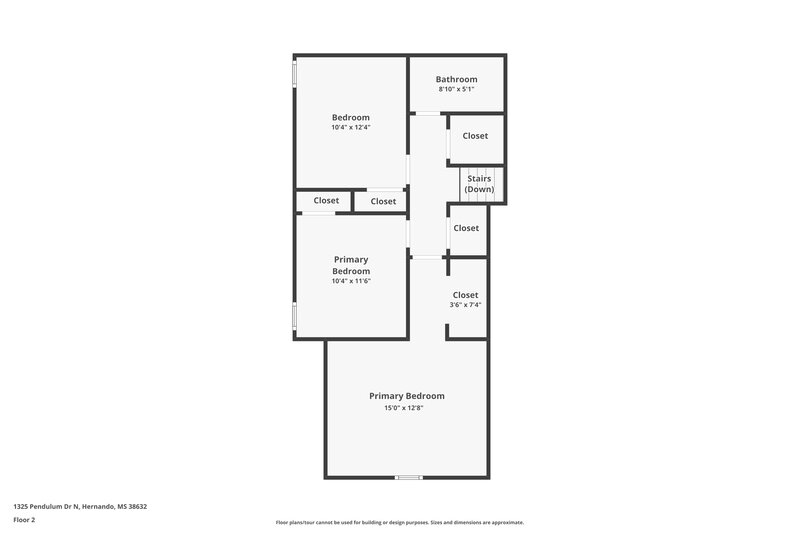 1,930/Mo, 1325 Pendulum Dr N Hernando, MS 38632 Floor Plan View 2