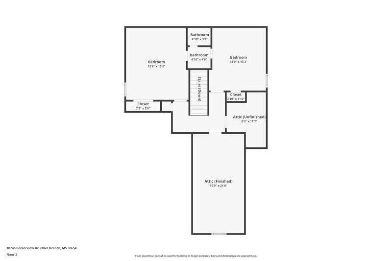 1,675/Mo, 10746 Pecan Vw Dr Olive Branch, MS 38654 Floor Plan View 2