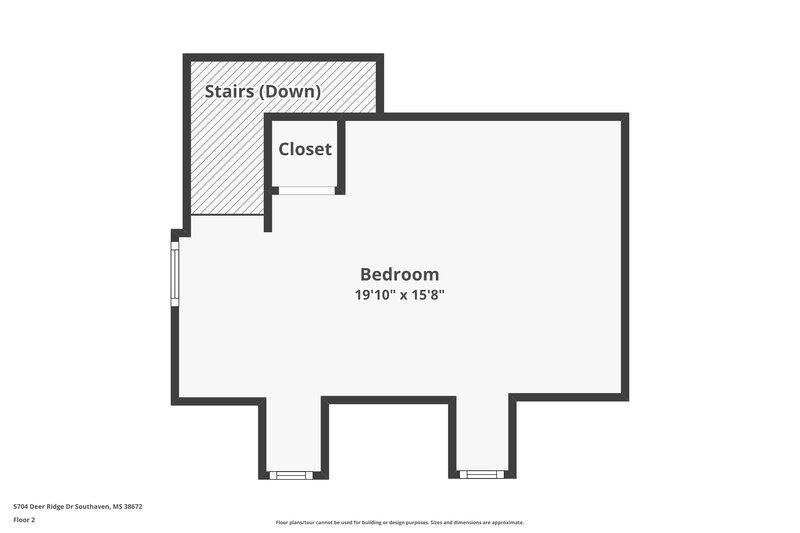 2,050/Mo, 5704 Deer Ridge Dr Southaven, MS 38672 Floor Plan View 2