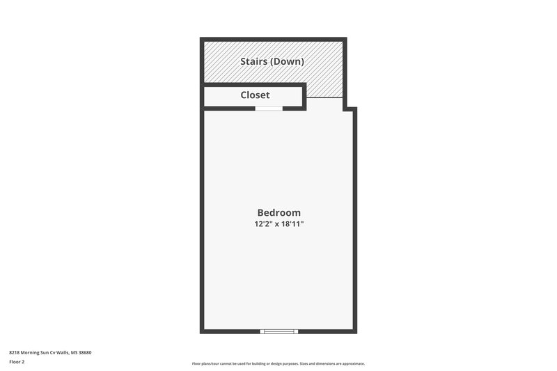1,840/Mo, 8218 Morning Sun Cv Walls, MS 38680 Floor Plan View 2