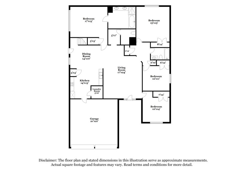 2,310/Mo, 4123 Chelsea Wood Cv Olive Branch, MS 38654 Floor Plan View 2