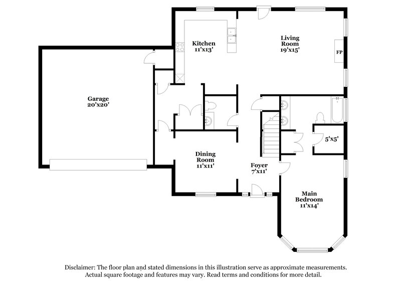 1,690/Mo, 6290 McClendon Cir Olive Branch, MS 38654 Floor Plan View