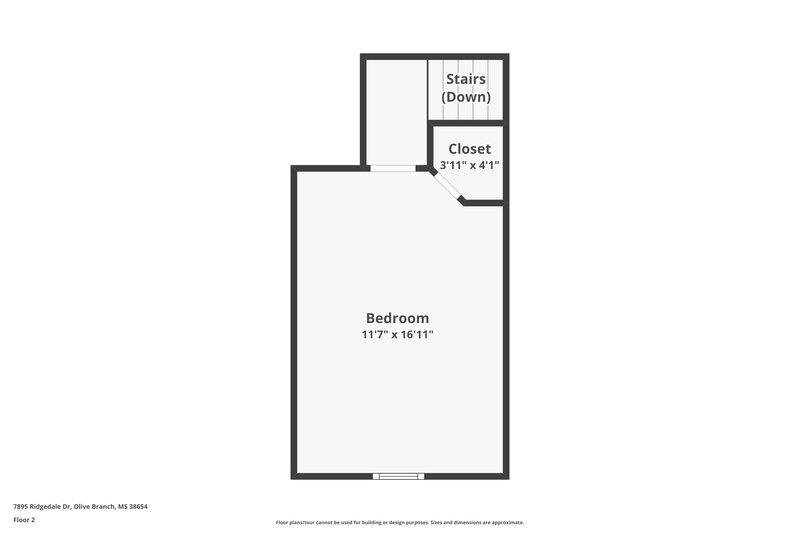 1,805/Mo, 7895 Ridgedale Dr Olive Branch, MS 38654 Floor Plan View 2