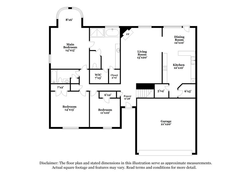 1,870/Mo, 4075 Destin Dr Olive Branch, MS 38654 Floor Plan View