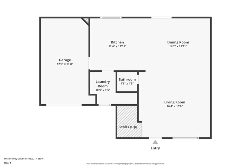 1,945/Mo, 9965 Branley Oak Dr Cordova, TN 38016 Floor Plan View
