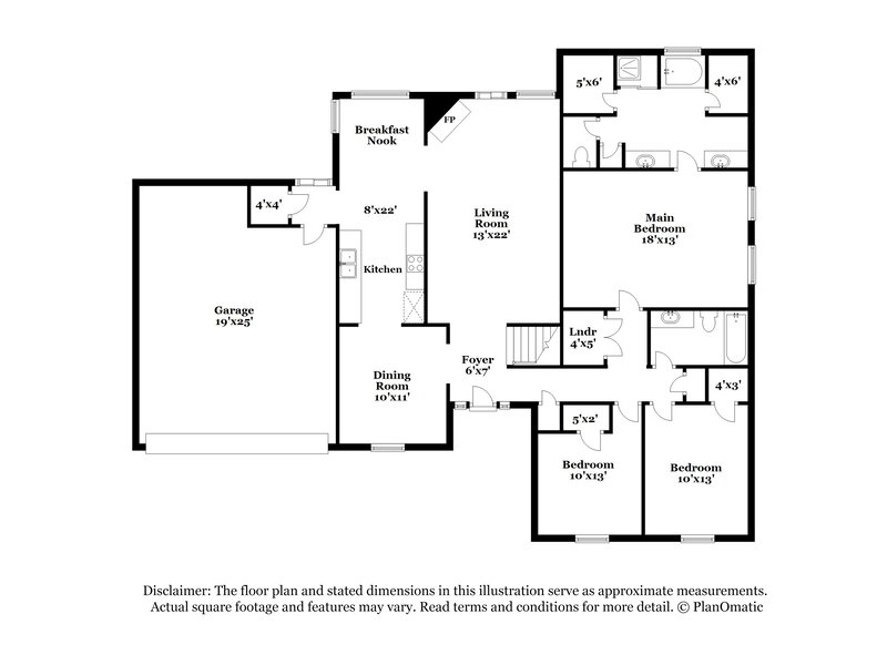 2,065/Mo, 9656 Wood Green Ln Lakeland, TN 38002 Floor Plan View