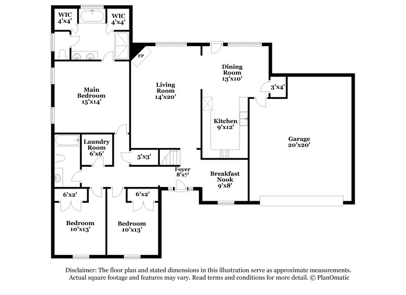 2,720/Mo, 2373 Kindlewood Dr Southaven, MS 38672 Floor Plan View