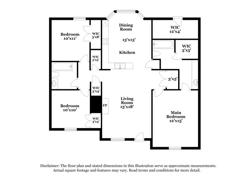 2,330/Mo, 4185 Shadow Oaks Dr Horn Lake, MS 38637 Floor Plan View