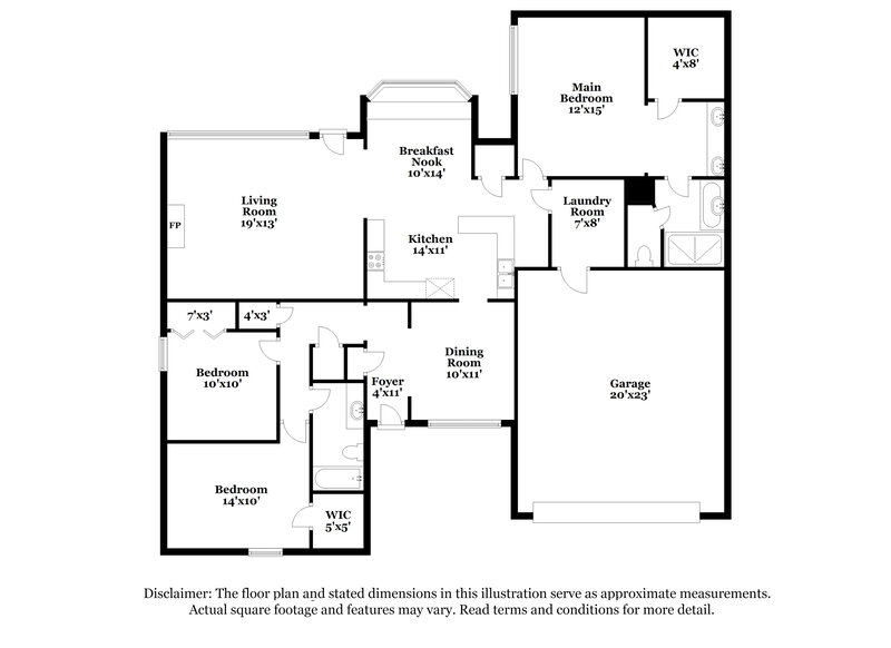 2,990/Mo, 6886 Cottontail Cv Arlington, TN 38002 Floor Plan View
