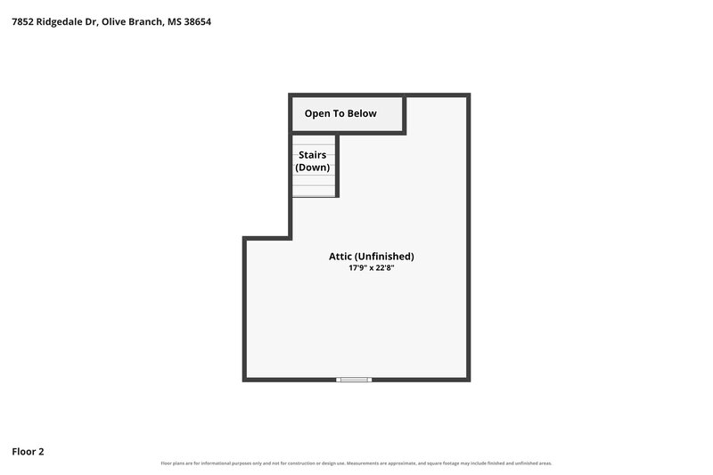 1,865/Mo, 7852 Ridgedale Dr Olive Branch, MS 38654 Floorplan View 2