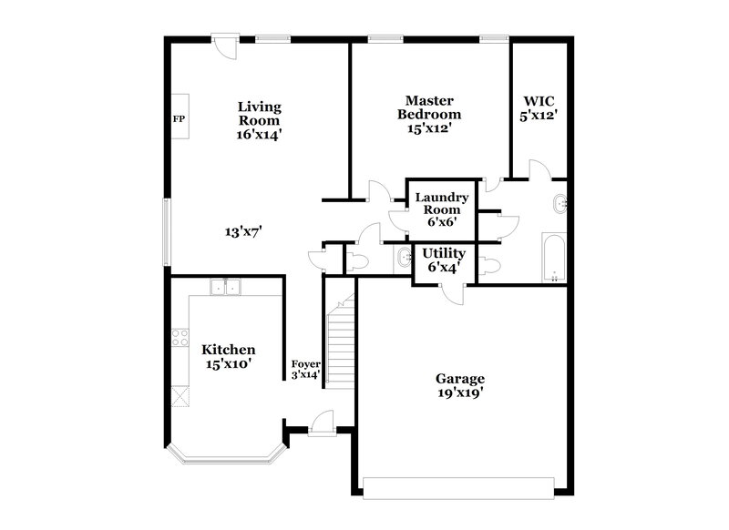 1,830/Mo, 4905 Top Notch Loop Memphis, TN 38125 Floor Plan View