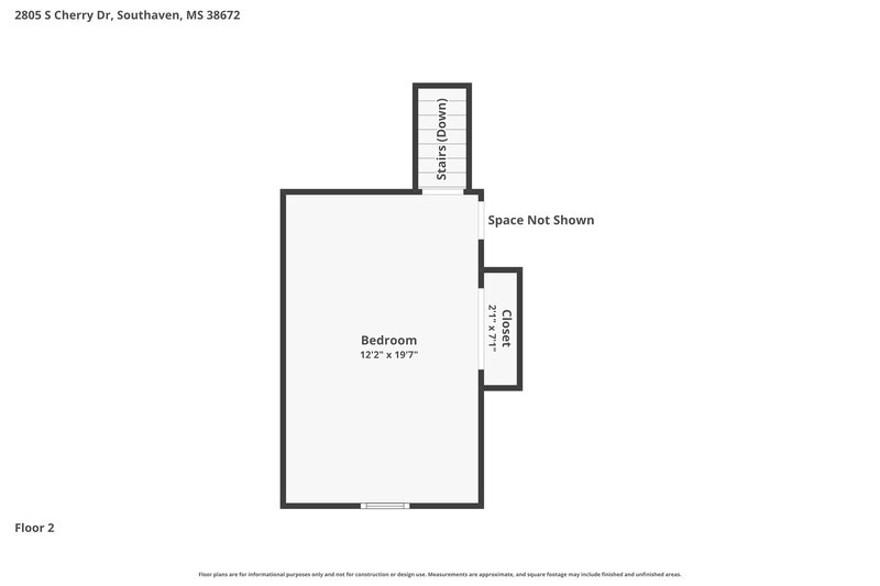 2,255/Mo, 2805 S Cherry Dr Southaven, MS 38672 Floor Plan View 2