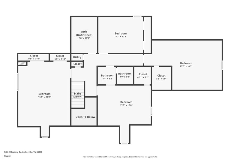 2,450/Mo, 1400 Milestone Dr Collierville, TN 38017 Floor Plan View 2