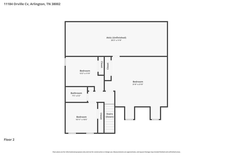 2,115/Mo, 11184 Orville Cv Arlington, TN 38002 Floor Plan View