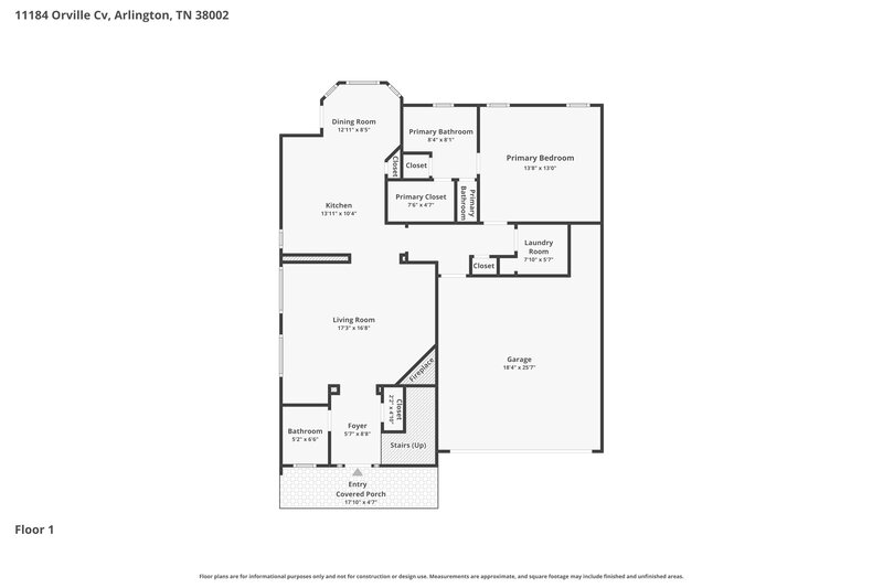 2,115/Mo, 11184 Orville Cv Arlington, TN 38002 Floor Plan View 2