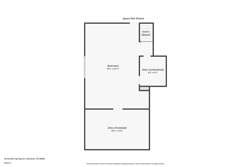 1,855/Mo, 20 Garden Springs Dr Oakland, TN 38060 Floor Plan View 2