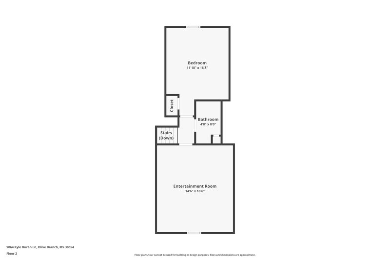 2,970/Mo, 9064 Kyle Duran Ln Olive Branch, MS 38654 Floor Plan View 2