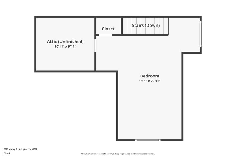 2,070/Mo, 6029 Marley St Arlington, TN 38002 Floorplan View 2