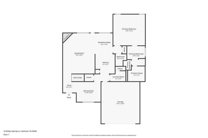 2,055/Mo, 15 Willow Springs Ln Oakland, TN 38060 Floor Plan View 2