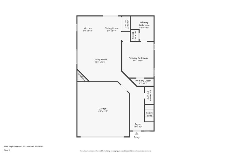 1,595/Mo, 2746 Virginia Woods Pl Arlington, TN 38002 Floor Plan View