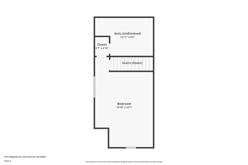1,755/Mo, 7972 Ridgedale Dr Olive Branch, MS 38654 Floorplan View 2