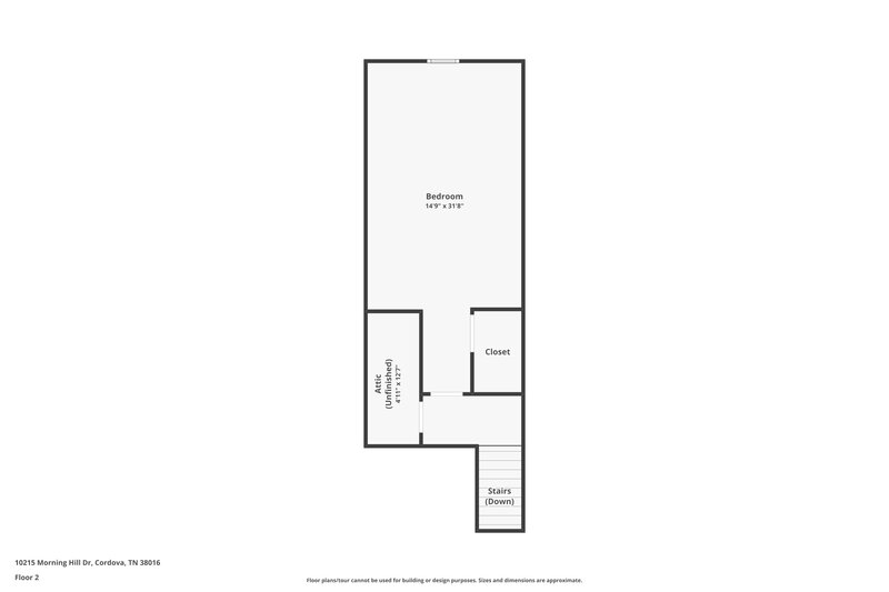 1,805/Mo, 10215 Morning Hill Dr Cordova, TN 38016 Floor Plan View 2