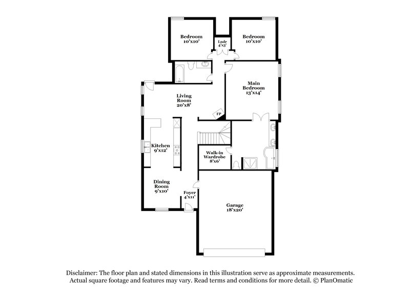 2,950/Mo, 9042 Billy Pat Dr Olive Branch, MS 38654 Floor Plan View
